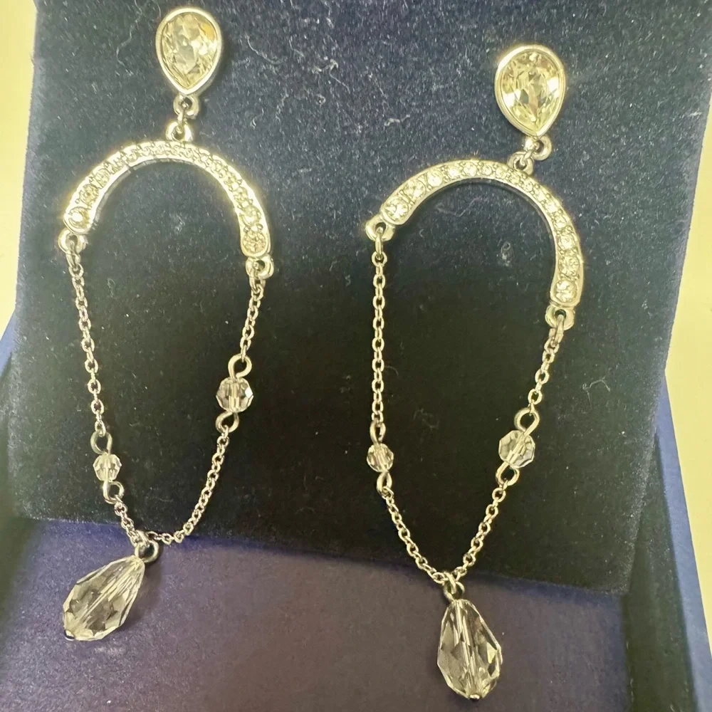 Swarovski Crystal Drop Earrings - Picture 3 of 4